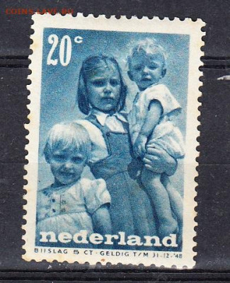 Голландия 1947  дети 1м * 20ц до 25 10 - 108