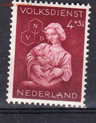 Голландия 1944 1м * 4ц до 25 10 - 113