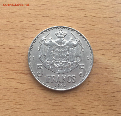 Монако 5 франков 1945 - IMG_7204.JPG