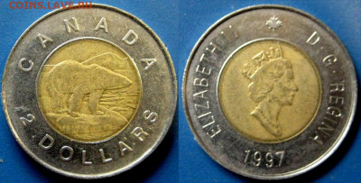 КАНАДА 2 доллара (БИМ) Год 1997 До 21-10 В 22-00 мск - Канада