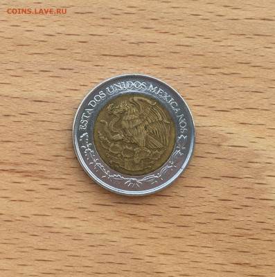 биметалл Мексика 1 новый песо 1993 - IMG_7035.JPG