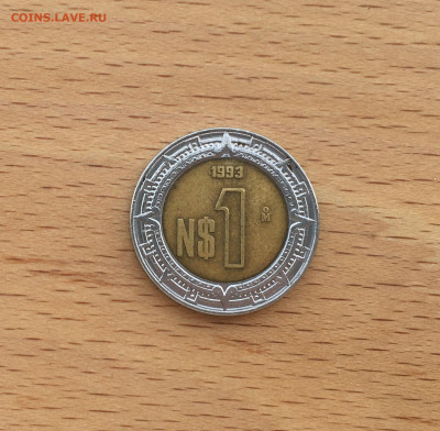 биметалл Мексика 1 новый песо 1993 - IMG_7032.JPG
