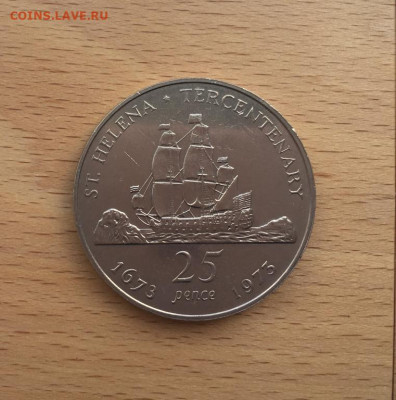 Крона Шайба Остров Святой Елены 25 пенсов 1973 Корабль - krona_shajba_ostrov_svjatoj_eleny_25_pensov_1973_korabl_parusnik_flot (2)
