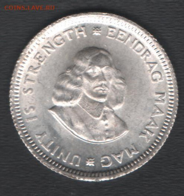 ЮАР 5 центов 1964 до 24.10.2020 21.00 мск - Южная Африка 5центов1964 р