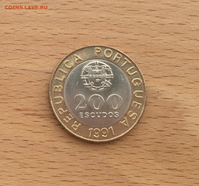 Биметалл Португалия 200 эскудо 1991 - IMG_6778.JPG