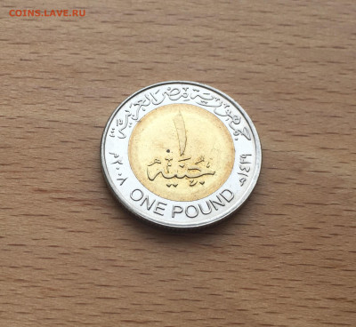 биметалл Египет 1 фунт 2008 - IMG_6520.JPG