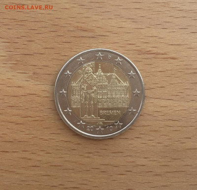 биметалл 2 евро Германия 2010 двор D Бремен - bimetall_2_evro_germanija_2010_dvor_d_gorodskaja_ratusha_i_roland_bremen (1)