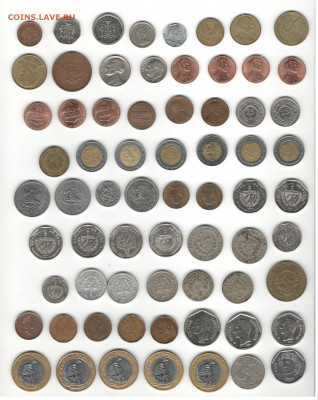 Иностранные монеты. Северная и Южная Америки. По фиксу. - Иностранные монеты. Северная и Южная Америки. Скан 1