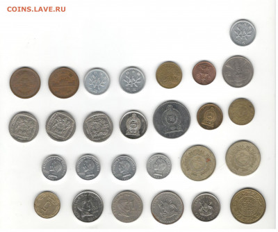 Иностранные монеты. Африка, Окения, Азия (без Турции). ФИКС. - Иностранные монеты (кроме Европы) Скан В, сторона 2