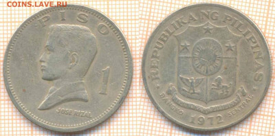 Филиппины 1 писо 1972 г., до 27.10.2020 г. 22.00 по Москве - Филиппины 1 писо 1972 2062