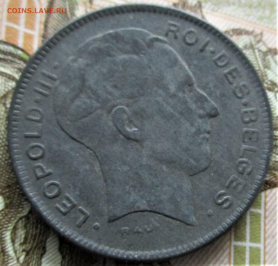 БЕЛЬГИЯ 5 франков 1944. ЦИНК. Предпродажная. - 015.JPG