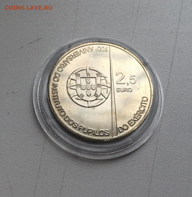 2,5 евро Португалия 2011 Военный институт армейских курсанто - 2_5_evro_portugalija_2011_voennyj_institut_armejskikh_kursantov