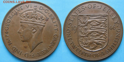 12 шиллинга 1946 до 28-10-20 в 22:00 - Джерси 1-12 шиллинга 1946    278-1