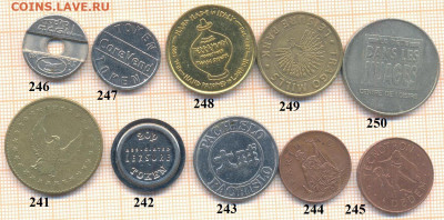 жетоны разные 25, фикс - жетон 25 241-250