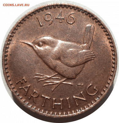 1 фартинг 1946 г. Великобритания до 23.10.20 в 22:00 МСК - Rounded_20201022_230616