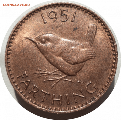 1 фартинг 1951 г. Великобритания до 23.10.20 в 22:00 МСК - Rounded_20201022_230945