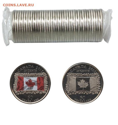 Канада.2015. 25¢ - ролл из 40 монет (MIX) Флаг. 29.10в22.00 - 25-CENT-2015-25-CENT-ORIGINAL-ROLL-CANADIAN-FLAG-2015-CANADIAN-COINS__R.25.15DR-Z (1)