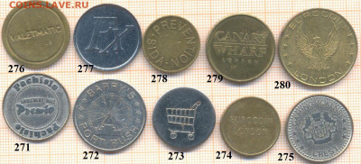 жетоны разные 28, фикс - жетон 28 271-280