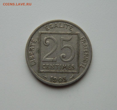 Франция 25 сантимов 1903 г. до 28.10.20 - DSCN2440.JPG