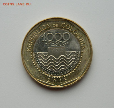 Колумбия 1000 песо 2015 г. (Фауна) БИМ до 29.10.20 - DSCN2459.JPG