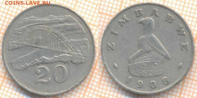 Зимбабве 20 центов 1988 г., до 28.10.2020 г. 22.00 по Москве - Зимбабве 20 центов 1988 2066