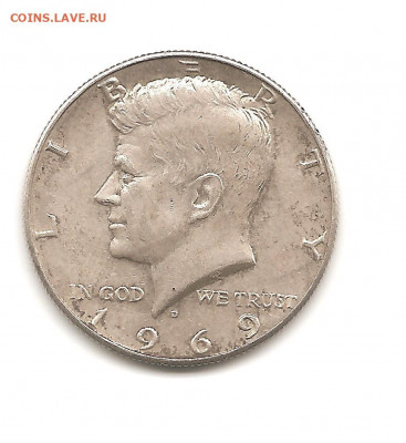 США 1.2 доллара.1969.   26.10 - 222 018