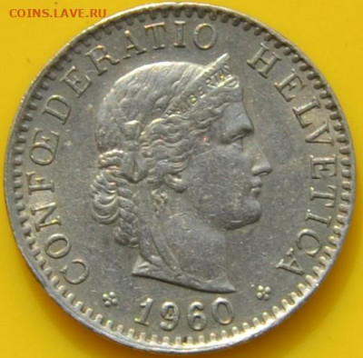 Швейцария 20 раппен 1960. 27. 10. 2020 в 22 - 00. - DSC_0872.JPG