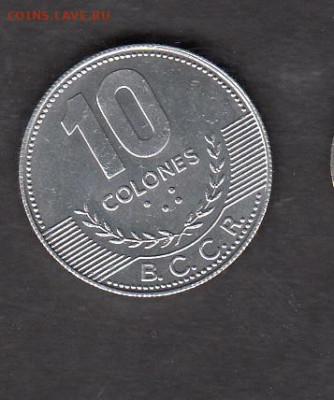 Коста Рика 2005 10 колон без оборота до 29 10 - 12а