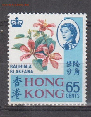 Колонии Гонк Конг 1968 цветы королева 1м** 65ц до 31 10 - 268