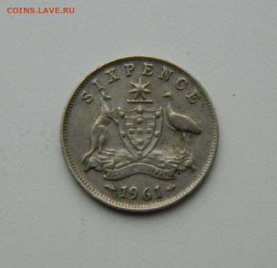 Австралия 6 пенсов 1961 г. (Ag) до 29.10.20 - DSCN2558.JPG