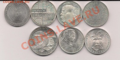5,10 марок 1966-1975    серебро - 2234543