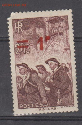 Франция 1941 1м* надпечатка  1 фр до 31 10 - 543