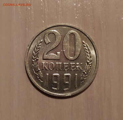 20 КОПЕЕК 1991 БЕЗ ДВОРА с ОСТЬЮ до 31.10.20 22.00 - 1.JPG