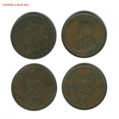 24 шиллинга 1894 и 1923 год - джерси 1 12 шилинга 1894 и 1923