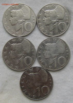 Австрия 10 шиллингов 5 шт по цене металла ФИКС - IMG_3644.JPG
