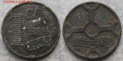 Нидерланды 1 цент 1943 до 04-11-20 в 22:00 - Нидерланды 1 цент 1943    190-К74-11191