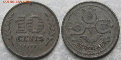 Нидерланды 10 центов 1941 до 04-11-20 в 22:00 - Нидерланды 10 центов 1941     190-к74-11187