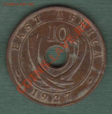 Британская Восточная Африка, 10 Центов 1927 (25.09) - e6