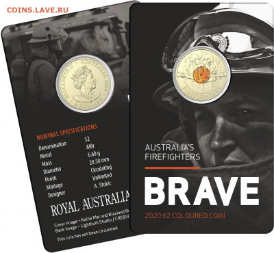 монеты с пожарной тематикой? - 0001291_brave-australias-firefighters-card