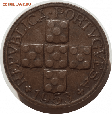 20 сентаво 1953 г. Португалия до 31.10.20 в 22:00 МСК - Rounded_20201030_205000