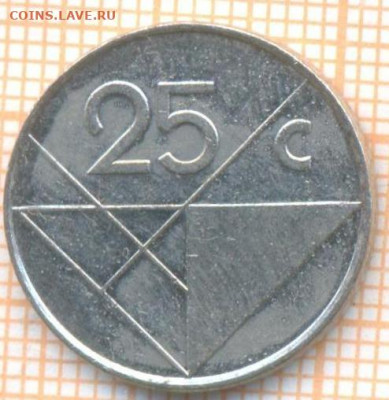 Аруба 25 центов 2001 г., до  03.11.2020 г. 22.00 по Москве - Аруба 25 центов 2001 2128а