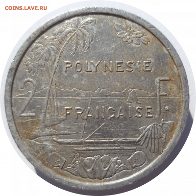 2 франка 2001 г. Французская Полинезия до 01.11.20 в 22:00 - Rounded_20201031_132508
