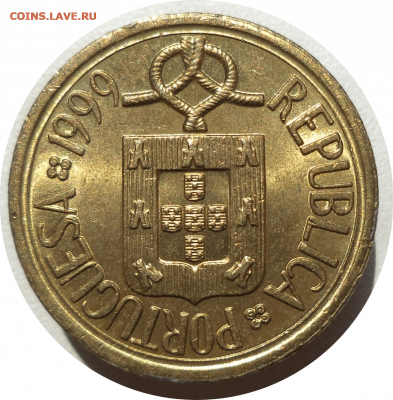 10 эскудо 1999 г. Португалия до 01.11.20 в 22:00 МСК - Rounded_20201031_163804