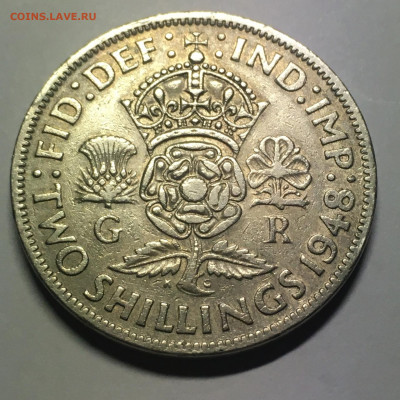 Великобритания 1948г 2 Шотландских шиллинга - image-31-10-20-04-55-11
