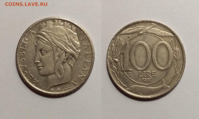 Италия 100 лир 1993 года птица - 4.11 22:00 мск - IMG_20201031_183055