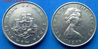 Остров Мэн - 5 новых пенсов 1975 года до 7.11 - Остров Мэн 5 новых пенсов, 1975 (3)