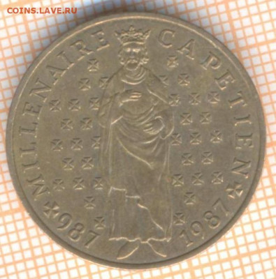 Франция 10 франков 1987 г., до  05.11.2020 г. 22.00 по Моск - Франция 10 франков 1987 2175а