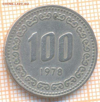 Южная Корея 100 вон 1978 г., до 05.11.2020 г. 22.00 по Москв - Южная Корея 100 вон 1978 2180