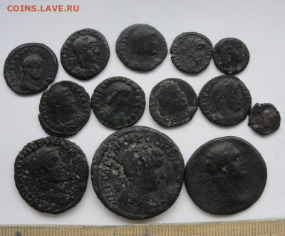 Несколько позднеримских монет разной сохранности - 1.1