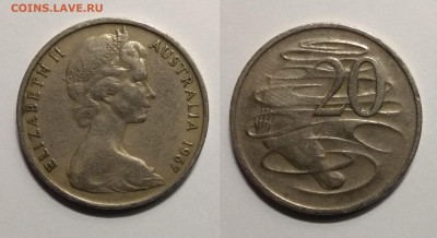 Австралия 20 центов 1967 г тип 1 - 5.11 22:00 мск - IMG_20200419_090418